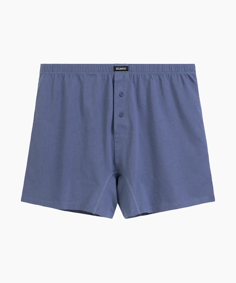 Мужские трусы боксеры Atlantic, 1 шт., хлопок, деним, RMX-003