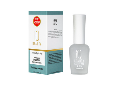 IQ Beauty - Зеркальное защитное покрытие и сушка для лака, 12.5мл