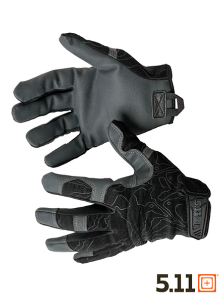 Перчатки полнопалые 5.11 Tactical (оригинал) High Abrasion (59371). Чёрный