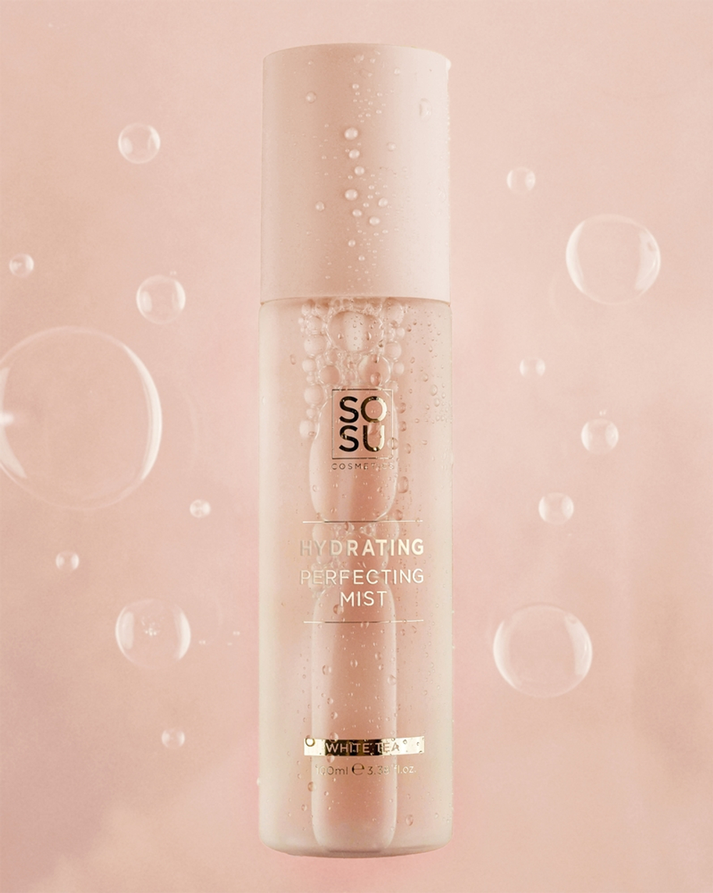 SOSU Cosmetics Hydrating Perfecting Mist - Туман для лица, увлажняющий оттенок White Tea, 100 ml
