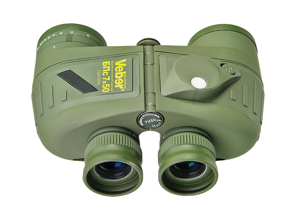 Бинокль Veber Waterproof 7x50 БПс плавающий с компасом [25636]