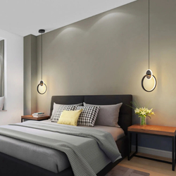 Светильник подвесной светодиодный Lanbos, 6 Вт LED, 3 кв м, черный