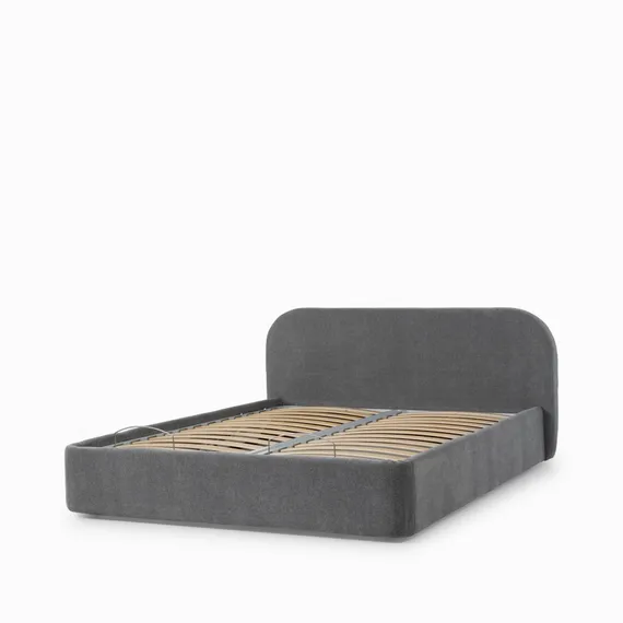 Кровать с подъемным механизмом Нарта 180x200 см, серая