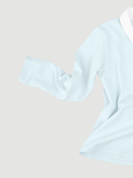 ПРЕДЗАКАЗ Поло с длинным рукавом Mjölk Голубой+Белый