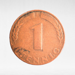 Germany, 1 Pfennig - Bank of German States, 1948, (Hamburg Mint - "J"), VF