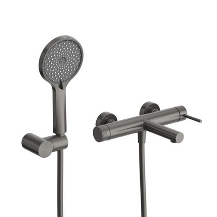 Смеситель для ванны и душа в комплекте с ручным душем, шлангом и держателем CEZARES RELAX-VD-GM
