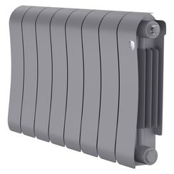 Радиатор биметаллический Royal Thermo Infinity 300 Silver Satin - 8 секц.