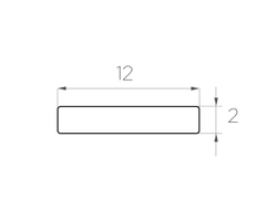 Алюминиевая пластина для ленты LC-AP-0212-2 anod