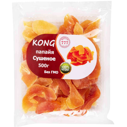 Папайя сушеные листики Kong 500 гр