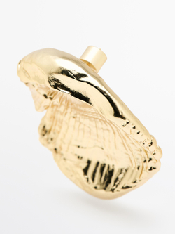 Massimo Dutti Серьги «ископаемые», золотистый