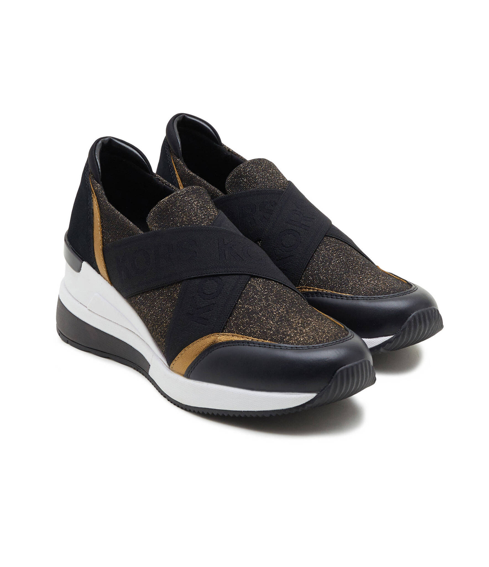 Кроссовки TEXTILE TEXTILE FLOCKED Michael Kors - черный(43F3GNFP1D)