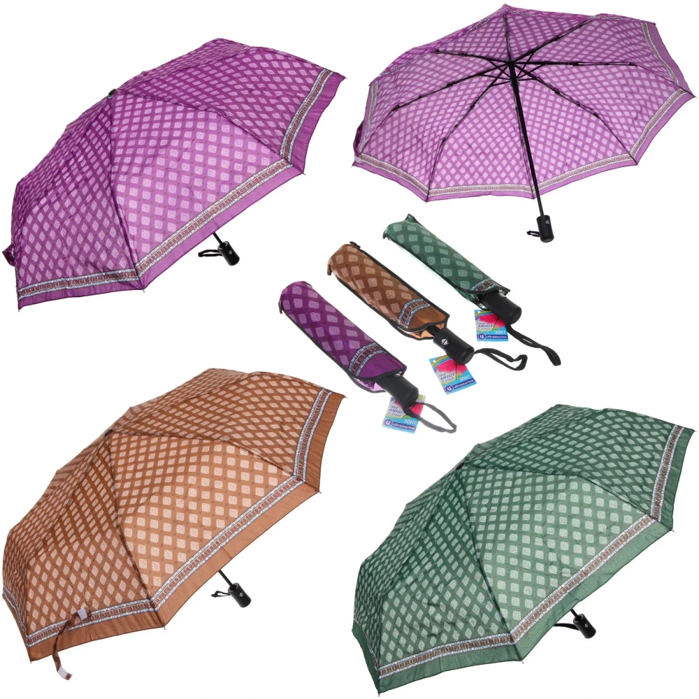 Зонт женский автомат «Ultramarine - Пронто», микс 6 цветов, 8 спиц, d-115см, длина в слож. виде 28см