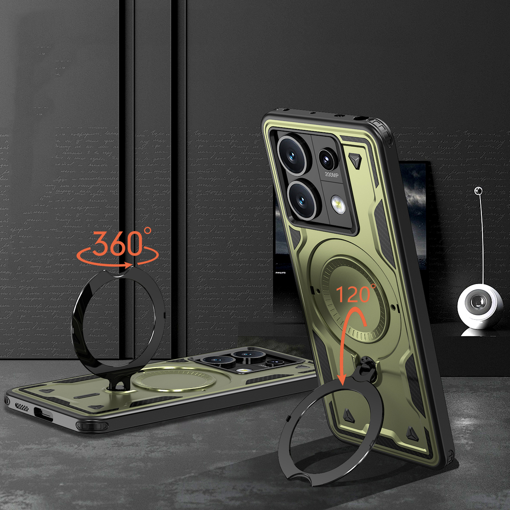 Чехол Magneto Case с кольцом для Poco X6