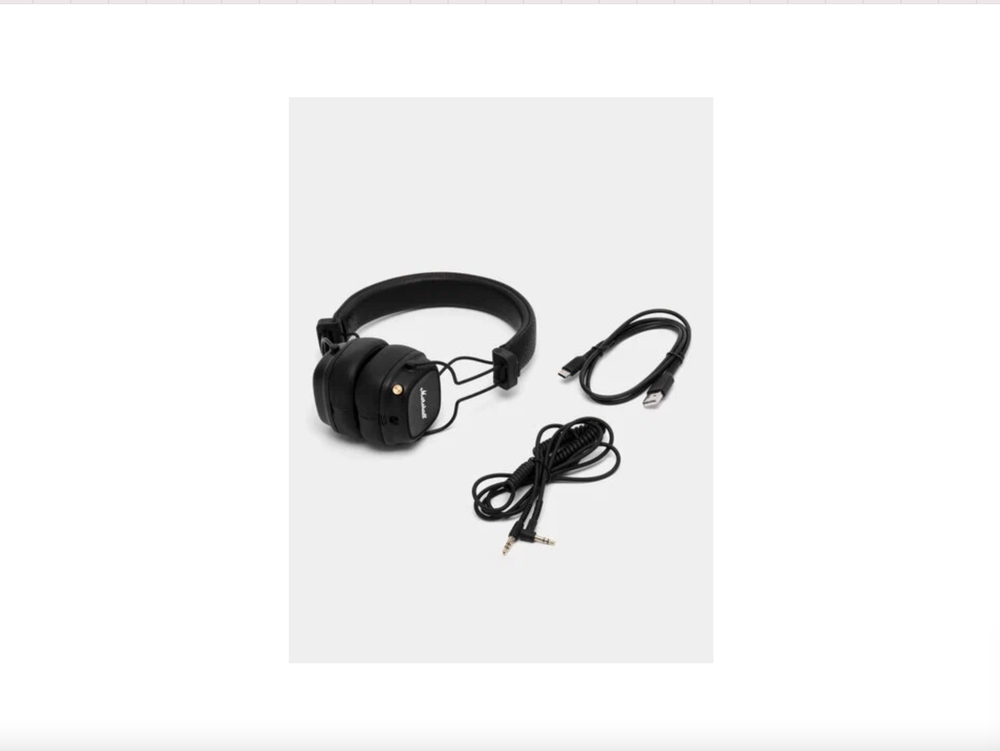 Беспроводные наушники Marshall Major IV, черный