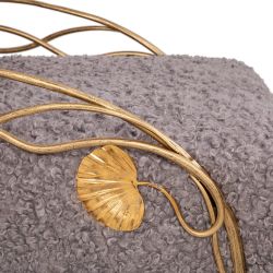 Кресло Нимфея Серый Бронза