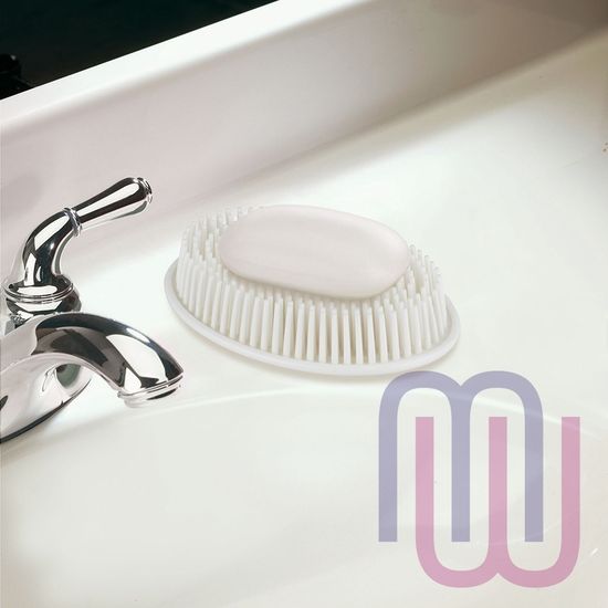 Мыльница Grassy белая