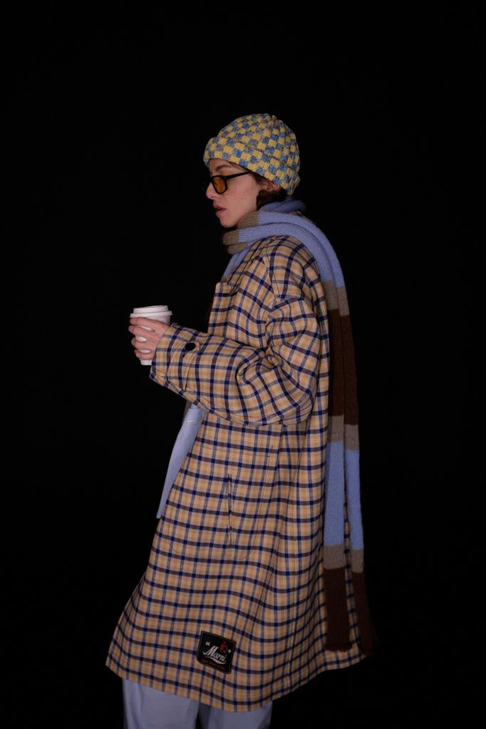 Шарф Jacob Cro "Brown and Blue"