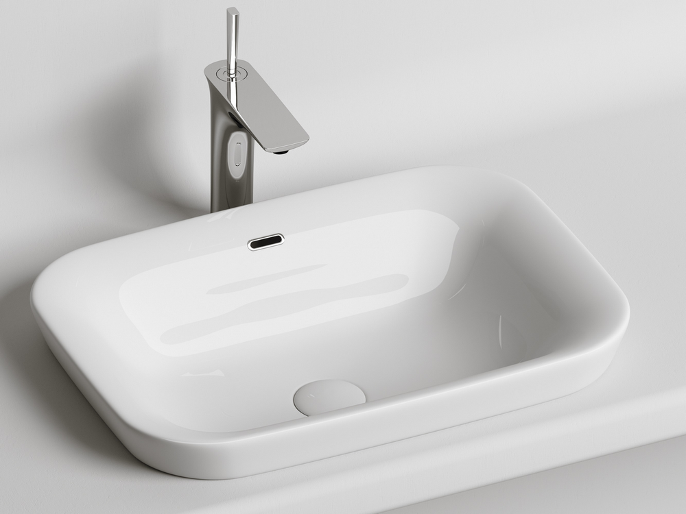 Умывальник прямоугольный встраиваемый сверху в столешницу Element 580x400x150мм