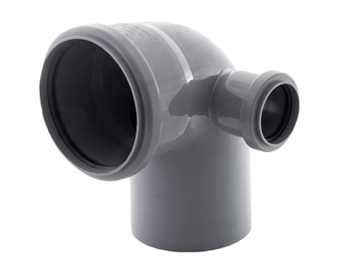 Отвод правый ВК ПП 110/50х87, короб, серый,РТП (30/1)