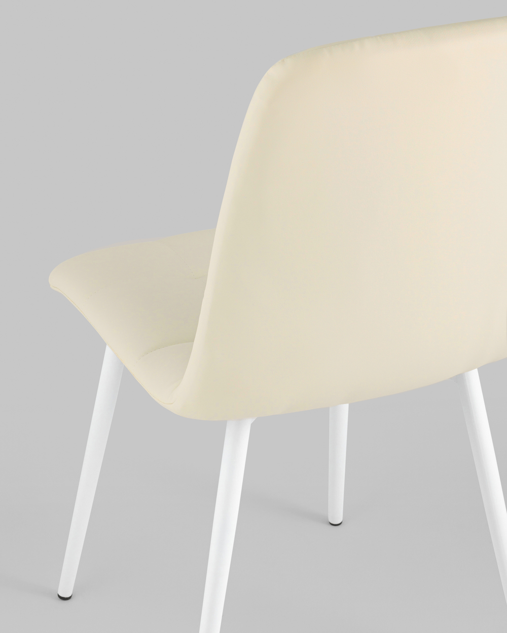 Стул Oliver экокожа белый белые ножки 2 шт