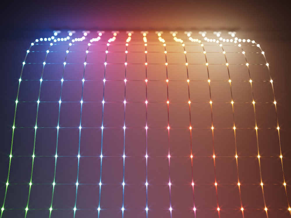 Twinkly сеть на живую изгородь - 260 диодов RGB в форме шара, 1.2 x 1.9 m, прозрачный провод