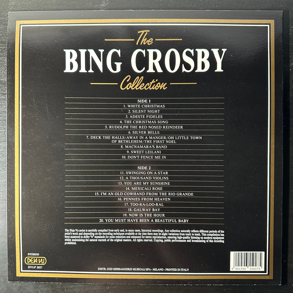 Bing Crosby ‎– 20 Golden Greats (Италия 1985г.)