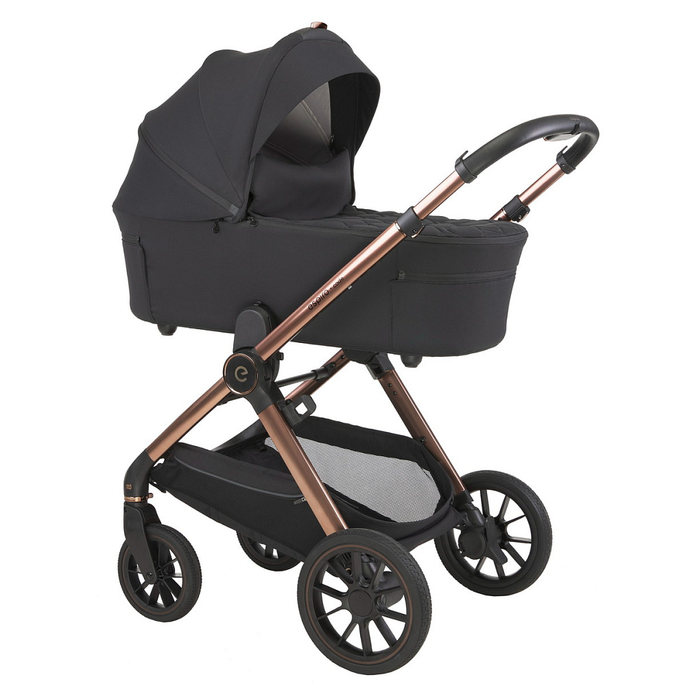Детская коляска 3 в 1 Espiro Code 2025 и автокресло Pi Black 10 clever black/Чёрный (Black 110)