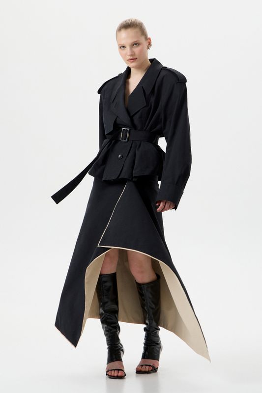 Короткий тренч Yves