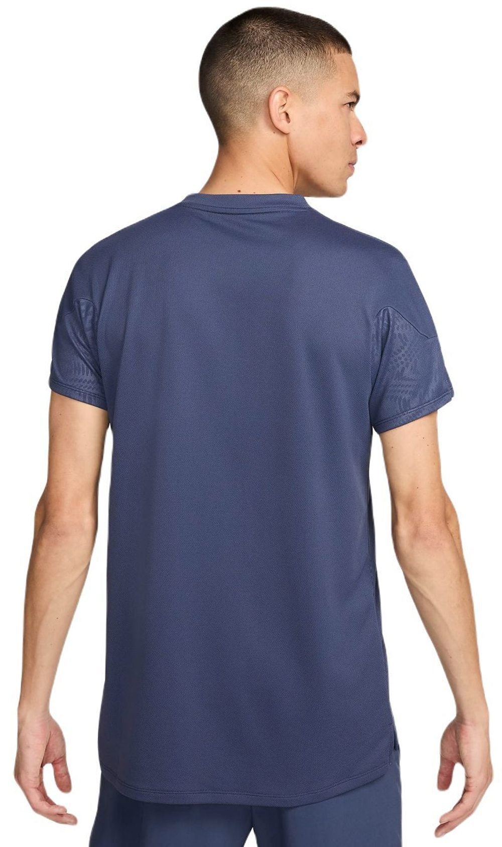 Мужская теннисная футболка Nike Court Dri-Fit Slam RG Tennis Top - thunder blue/white