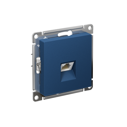 Розетка компьютерная AtlasDesign RJ45 кат.5E механизм аквамарин SE ATN001183