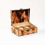 Подарочный деревянный короб для рюмок (стопок) PK50