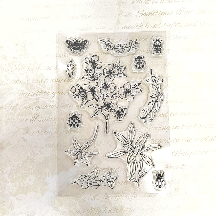 Резиновые штампы "Цветы"