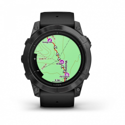 Умные часы Garmin Epix Pro (Gen 2) Standard Edition 51 мм, серый, черный силиконовый ремешок