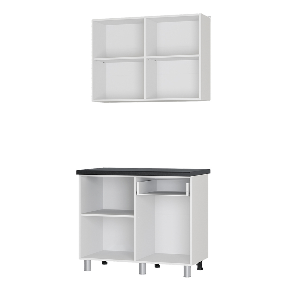 Кухня "Ева" Правила дома/цемент светлый (последний экземпляр)