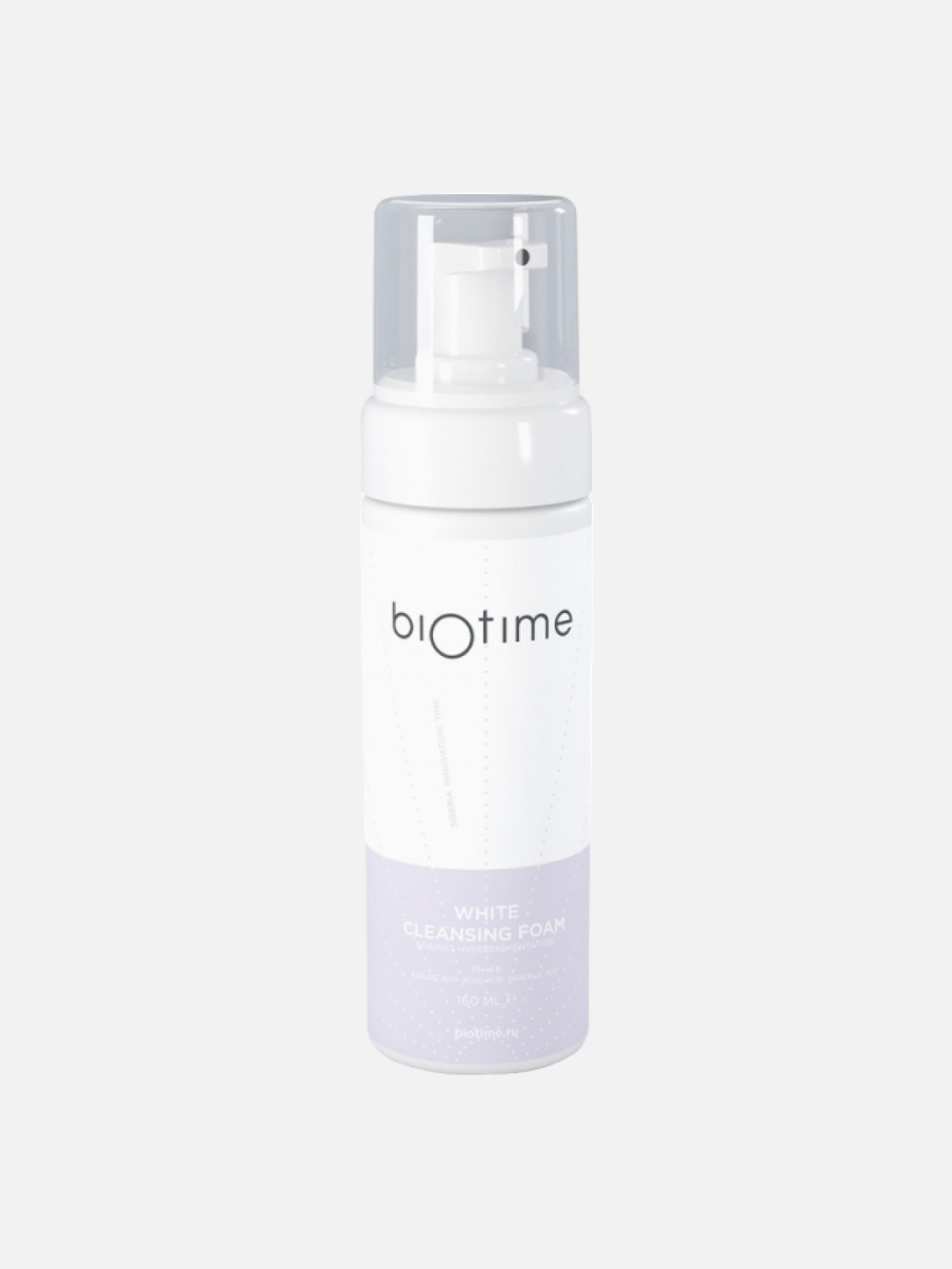 Очищающая пенка для борьбы с гиперпигментацией White Cleansing Foam, Biotime, 160 мл Очищающая пенка для борьбы с гиперпигментацией White Cleansing Foam, Biotime, 160 мл