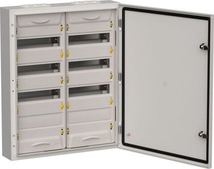 Корпус ЩРн-96 (2х48) TITAN 5 710х570х140 IP54 метал. сер. IEK TI5-50-N-2X048-54-7035