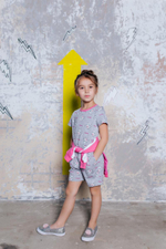 Комбинезон д/дев, серый, р. 104, (Батик) 00649_BAT