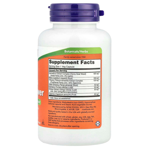 NOW Foods, Men's Virility Power, 60 растительных капсул