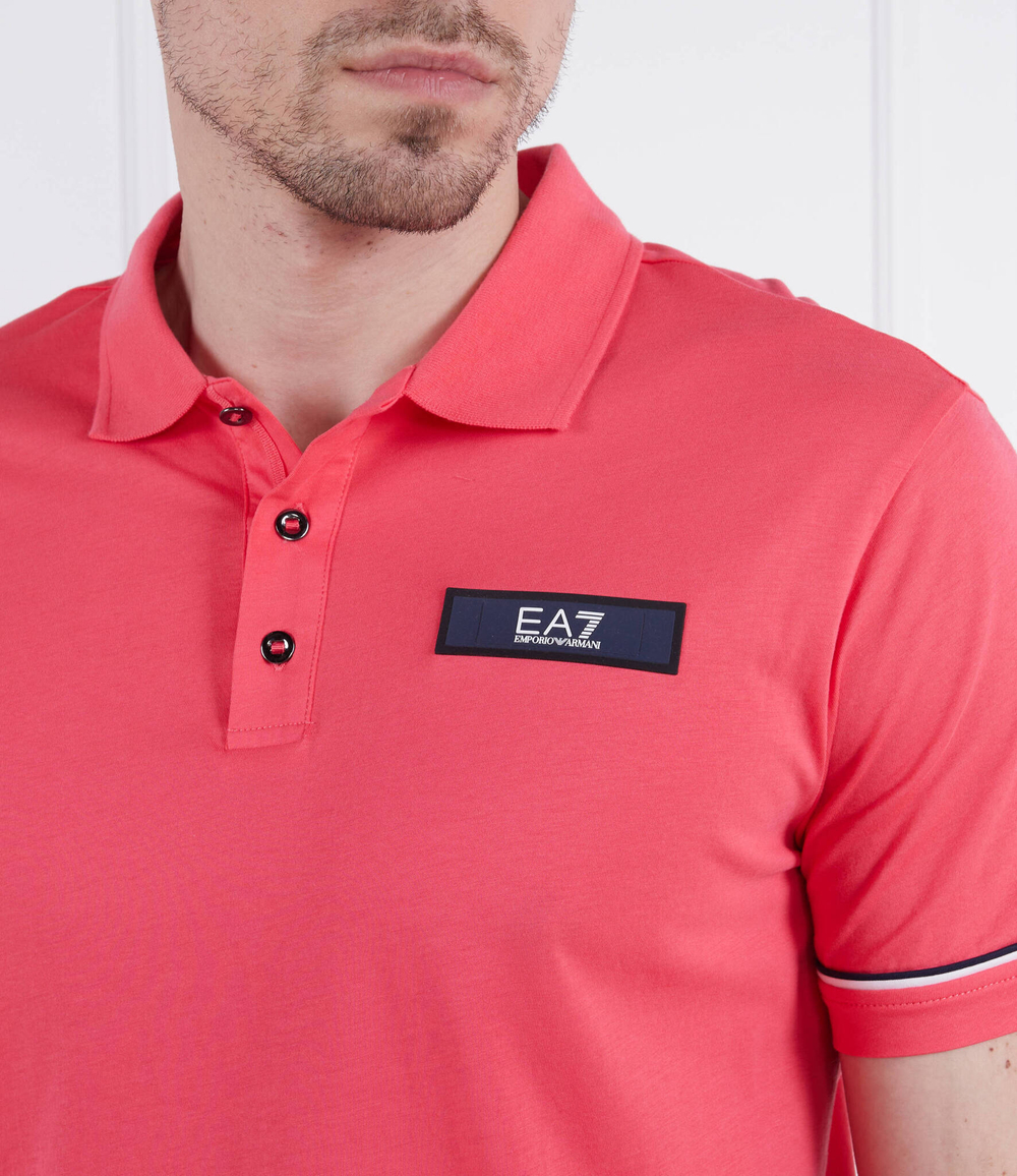 Поло EA7 - розовый(3RPF02 PJM9Z)