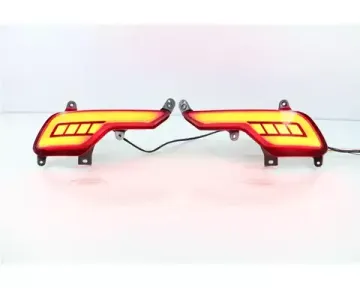 Светодиодные вставки в задний бампер Хендай Санта Фе IX45 V3 Type