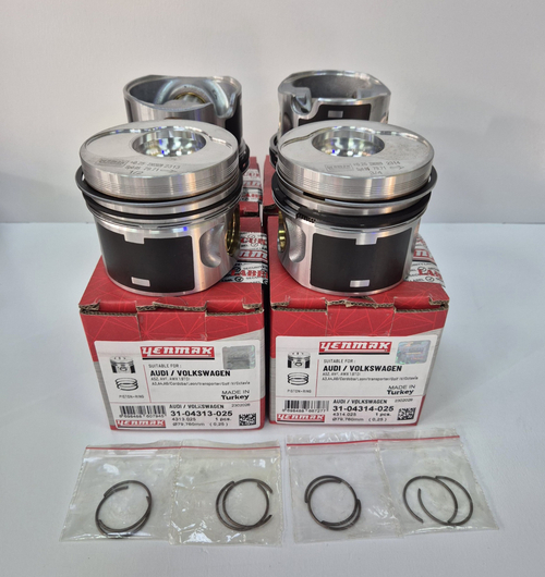 Поршни с кольцами +0.25 1.9 TDI AXC, AVF, AWX Yenmak