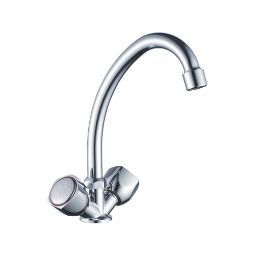 Смеситель для кухни 1/2 кер CN4009 CRON высокий пов. излив,  ХРОМ