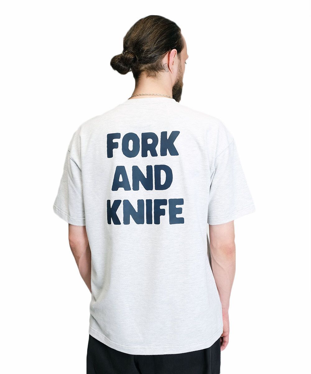 Футболка Hardlunch оверсайз F&K меланж серая