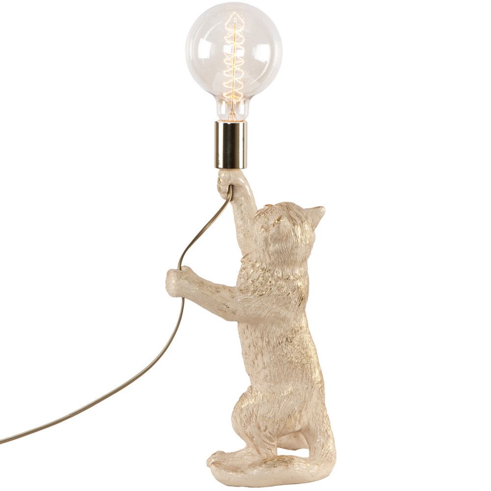 Настольная лампа Кот Эдисон Айвори