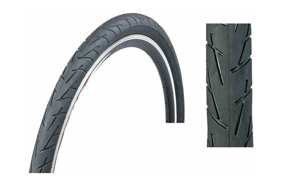 Покрышка CHAO YANG 27.5"х 2.10 (52-584) H-5207, слик, 30 TPI черная