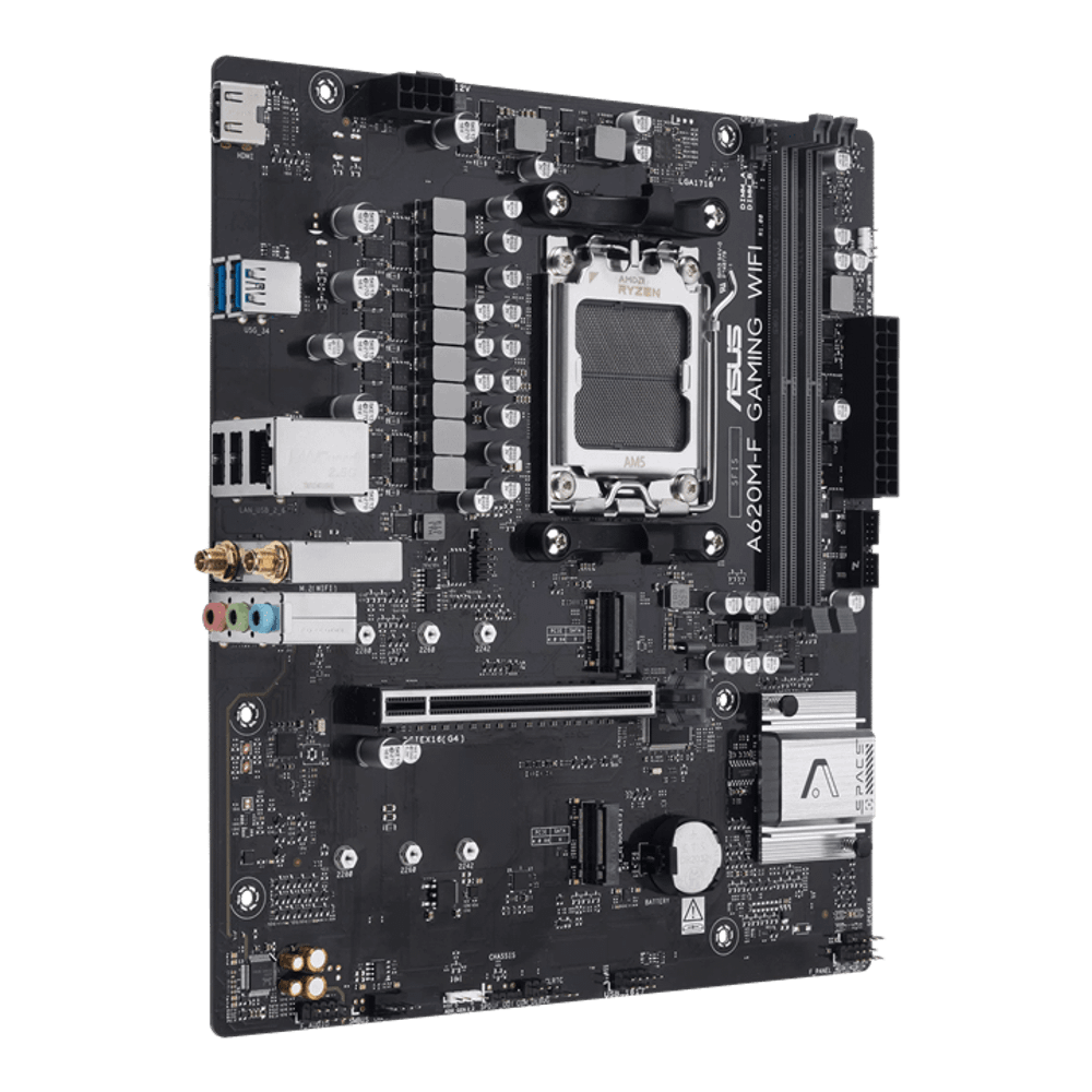 Материнская плата ASUS A620M-F GAMING WIFI AM5 2xDDR5 Non-SATA 2xM.2 HDMI mATX