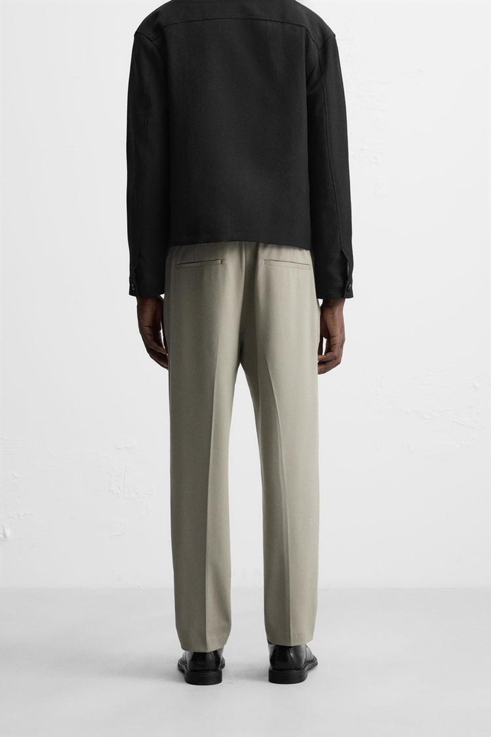 ZARA БРЮКИ-ДЖОГГЕРЫ КОМФОРТНОЙ ПОСАДКИ, ЯБЛОЧНО-ЗЕЛЕНЫЙ