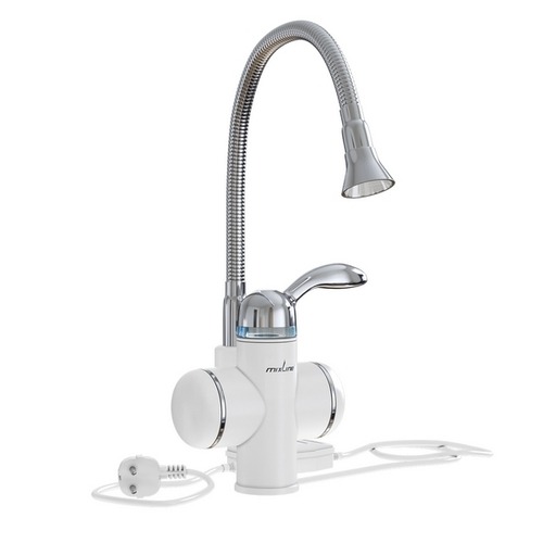 Проточный водонагреватель WH-002 (3,3 кВт, УЗО, кухня, гибкий излив) MIXLINE