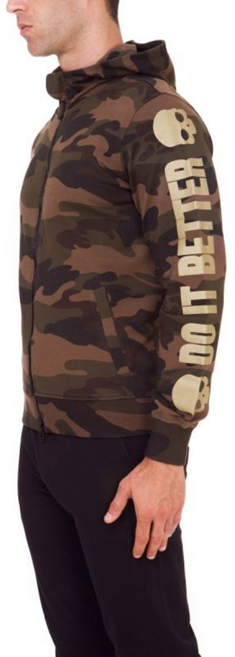 Куртка теннисная Hydrogen Do It Better FZ Hoodie - camouflage