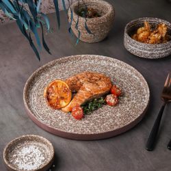 Тарелка с бортом 26*1,8 см Brown Untouched Taiga P.L. Proff Cuisine [4]